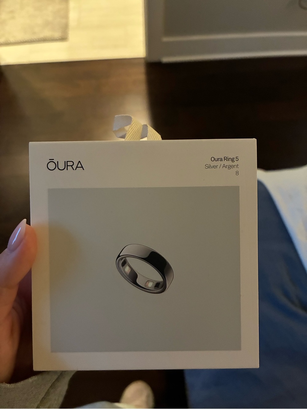 Oura Ring 5 Silver Smart Ring (Boxed)